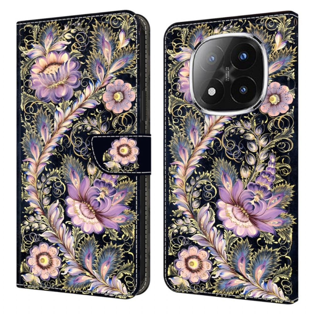 Folio-hoesje Xiaomi Redmi Note 14 Pro 4g Vintage Bloemen