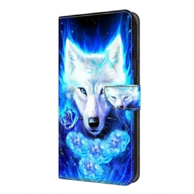 Folio-hoesje Xiaomi Redmi Note 14 Pro 4g Witte Wolf