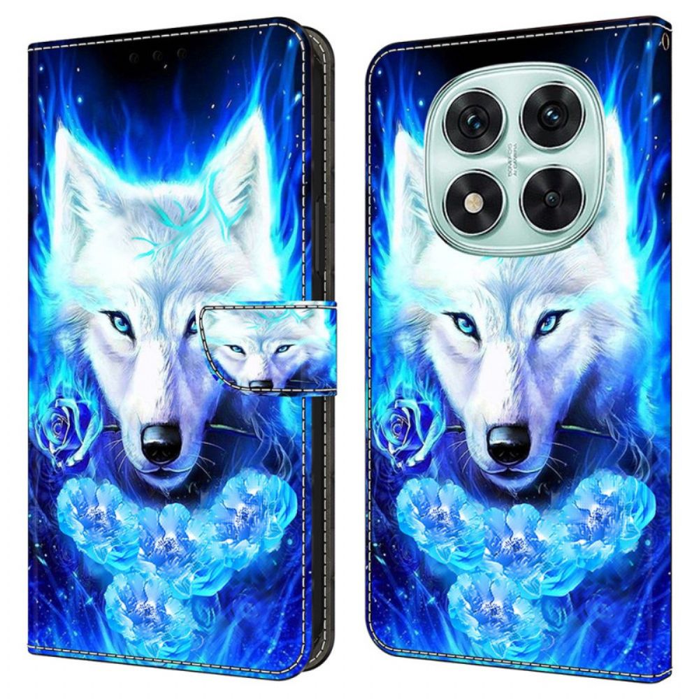 Folio-hoesje Xiaomi Redmi Note 14 Pro 4g Witte Wolf