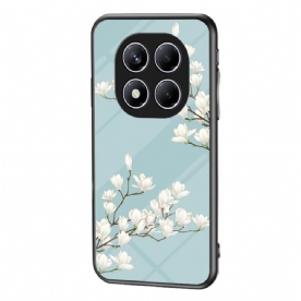 Hoesje Voor Xiaomi Redmi Note 14 Pro 4g Bloemen Gehard Glas