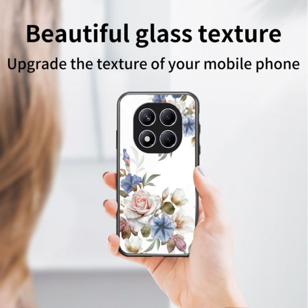 Hoesje Voor Xiaomi Redmi Note 14 Pro 4g Bloemen Gehard Glas