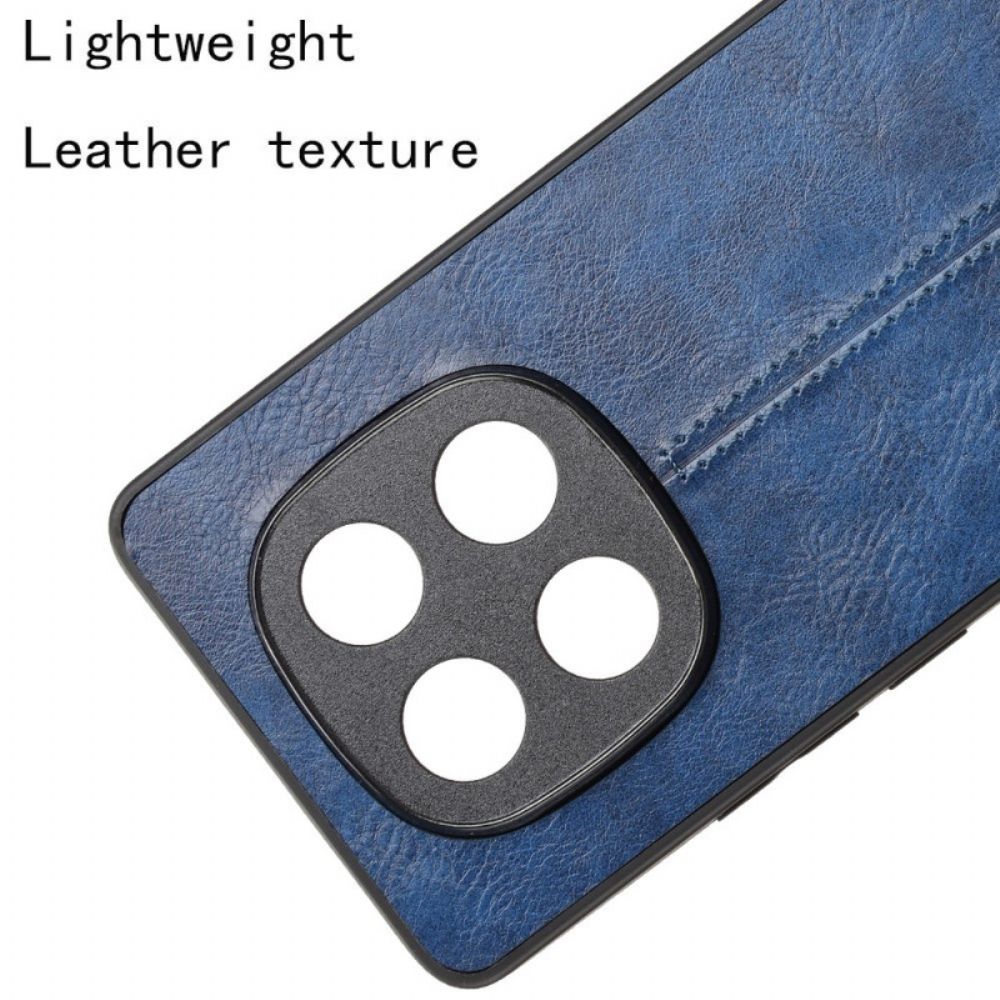 Hoesje Voor Xiaomi Redmi Note 14 Pro 4g Leerlook Stiksels