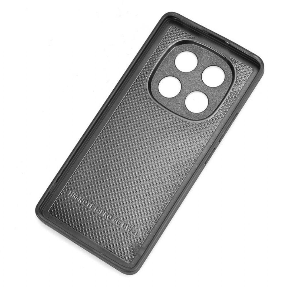 Hoesje Voor Xiaomi Redmi Note 14 Pro 4g Leerlook Stiksels