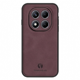 Hoesje Xiaomi Redmi Note 14 Pro 4g Annyojo Leerlook Bescherming Hoesje