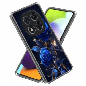 Hoesje Xiaomi Redmi Note 14 Pro 4g Blauwe Rozen Bescherming Hoesje