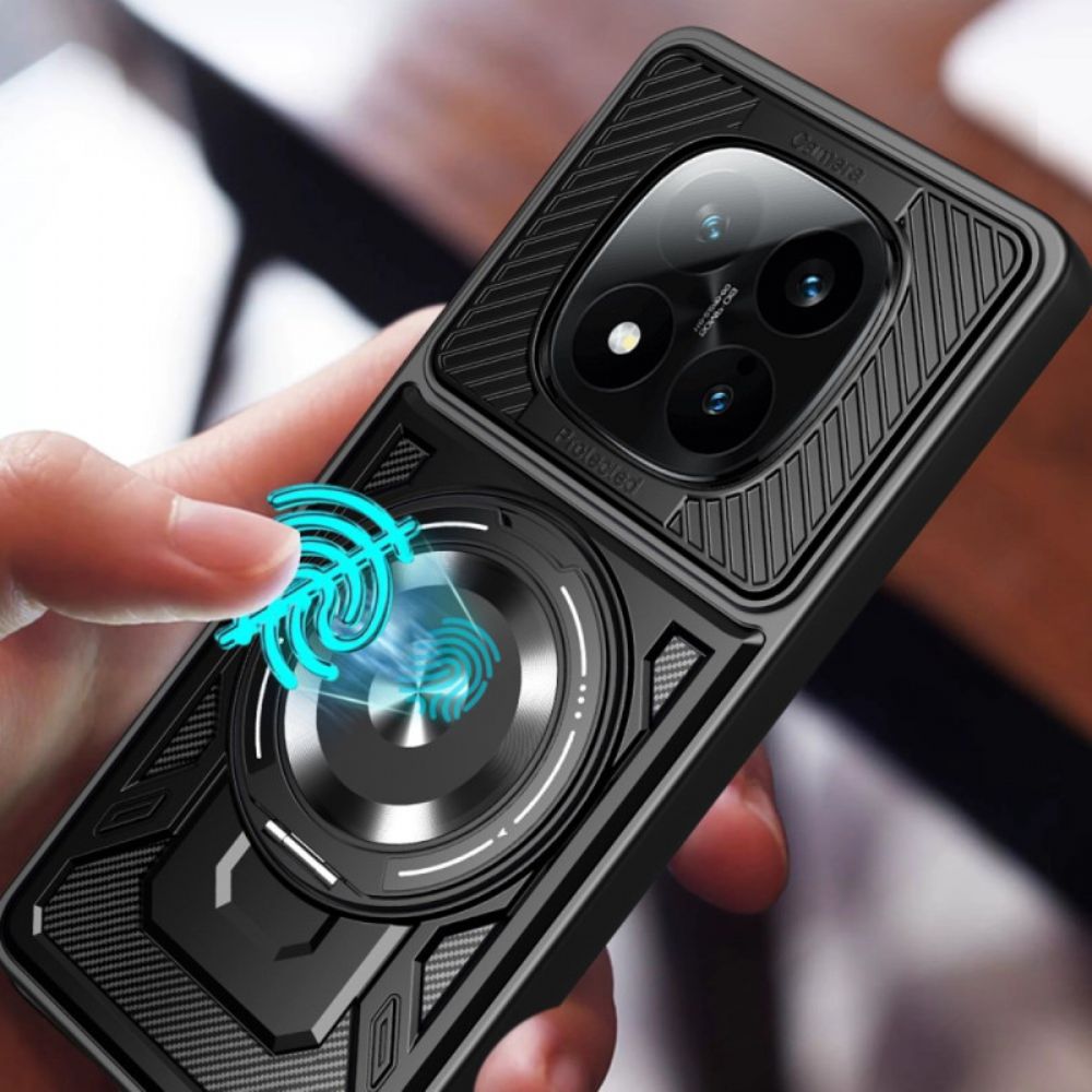 Hoesje Xiaomi Redmi Note 14 Pro 4g Magnetisch Met Draaibare Standaard