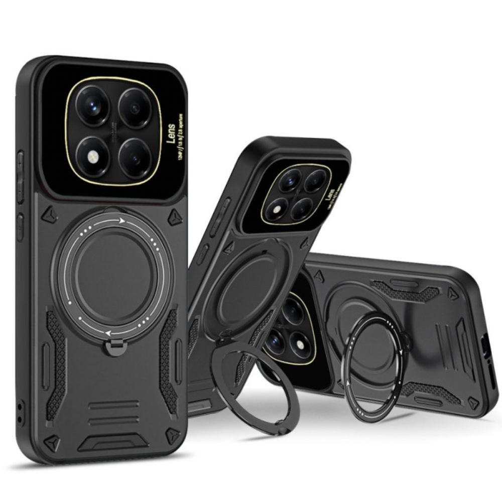 Hoesje Xiaomi Redmi Note 14 Pro 4g Magnetische Draaibare Standaard Bescherming Hoesje