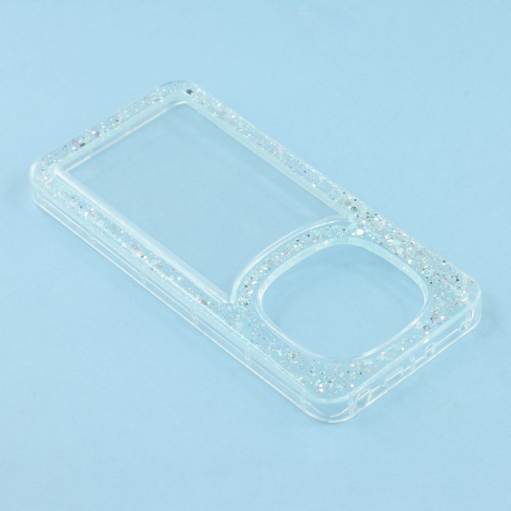 Hoesje Xiaomi Redmi Note 14 Pro 4g Transparant Met Glitterranden