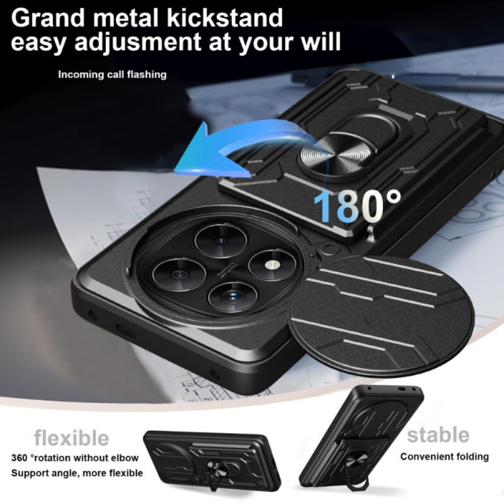 Hoesje Xiaomi Redmi Note 14 Pro 4g Ultra-resistent Met Standaard En Lensbeschermer