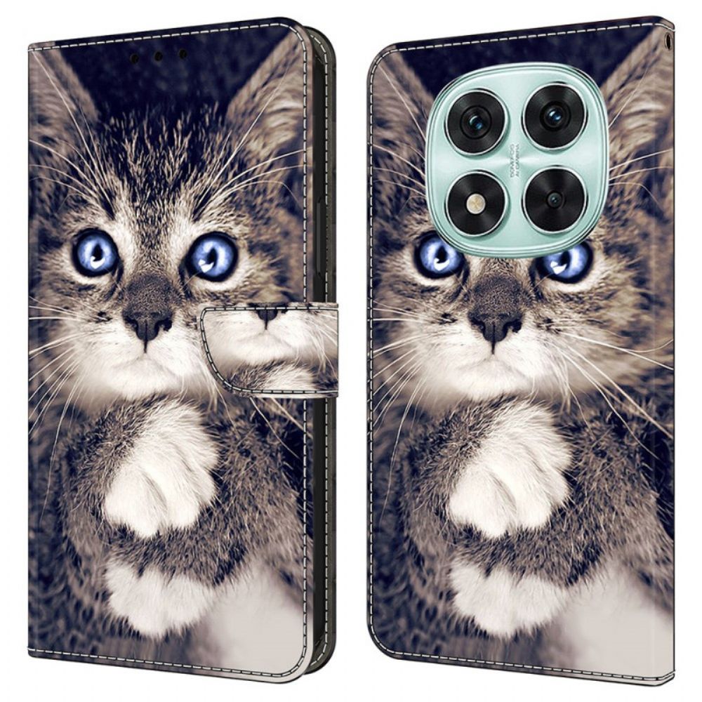 Leren Hoesje Voor Xiaomi Redmi Note 14 Pro 4g Kat