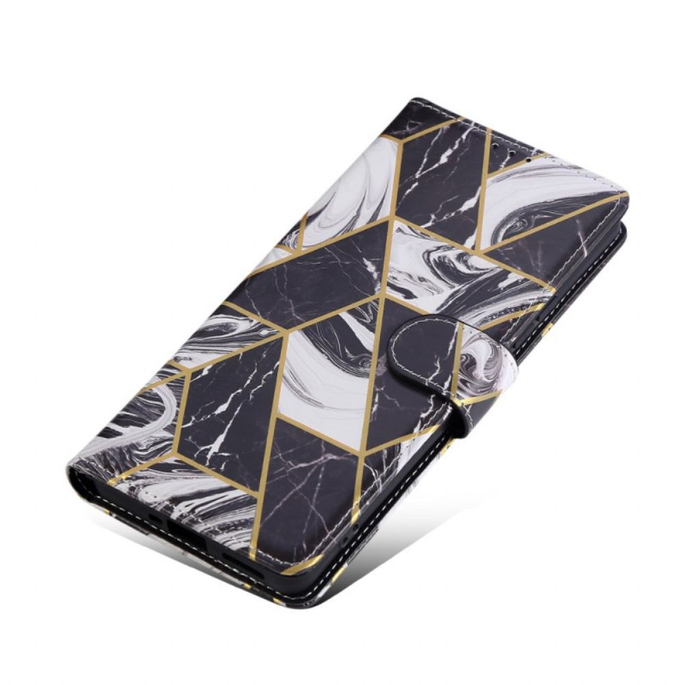 Leren Hoesje Voor Xiaomi Redmi Note 14 Pro 4g Marmerlook