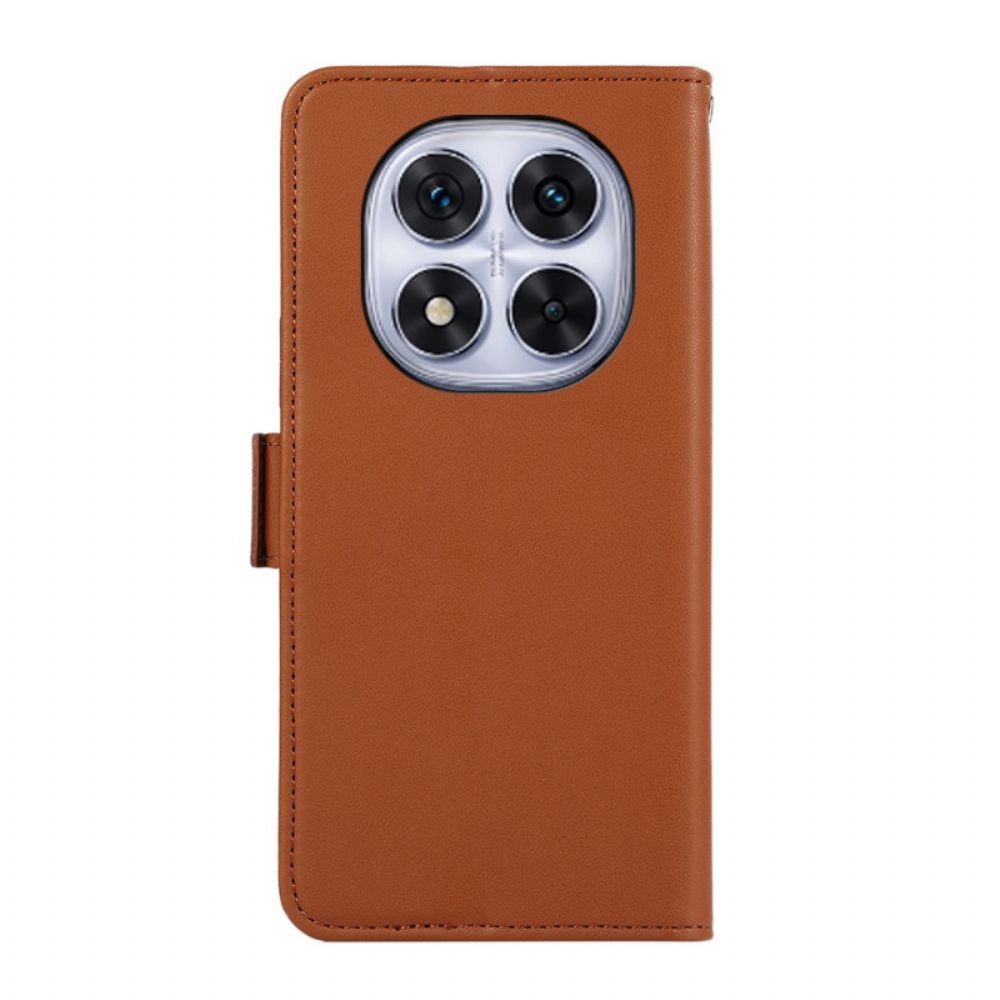 Leren Hoesje Xiaomi Redmi Note 14 Pro 4g Abeel Rfid-bescherming Bescherming Hoesje