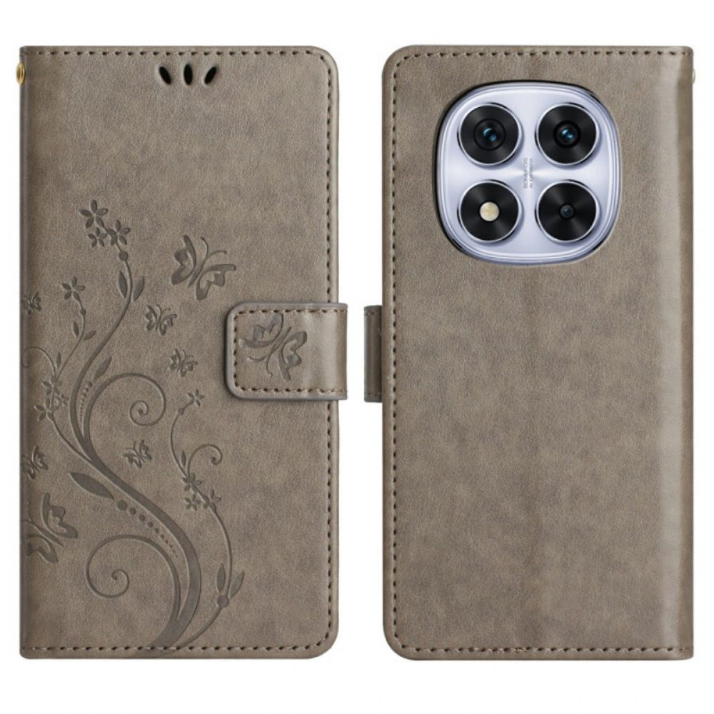 Leren Hoesje Xiaomi Redmi Note 14 Pro 4g Bloemetjes