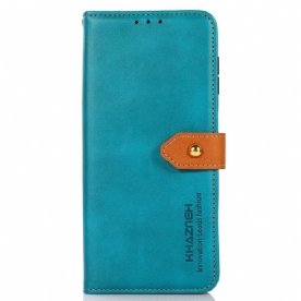 Leren Hoesje Xiaomi Redmi Note 14 Pro 4g Gouden Sluiting Khazneh Bescherming Hoesje