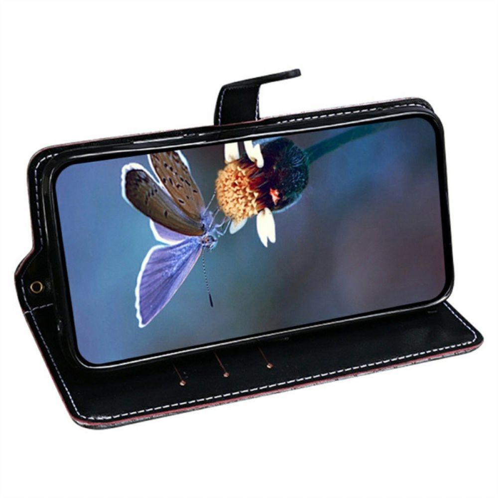 Leren Hoesje Xiaomi Redmi Note 14 Pro 4g Krokodillenprint Idewei Bescherming Hoesje