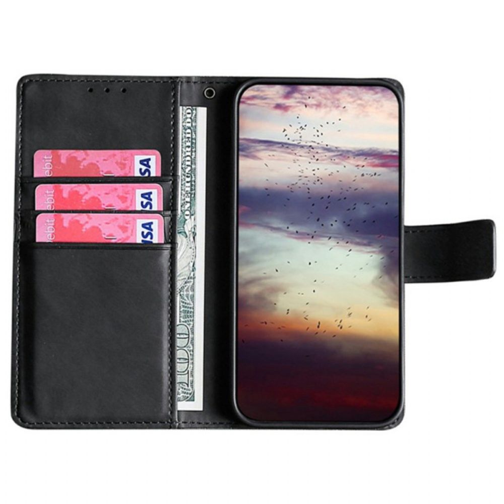 Leren Hoesje Xiaomi Redmi Note 14 Pro 4g Krokodillenstijl Bescherming Hoesje