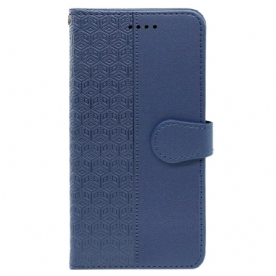 Leren Hoesje Xiaomi Redmi Note 14 Pro 4g Kubusrand En Bandje Bescherming Hoesje