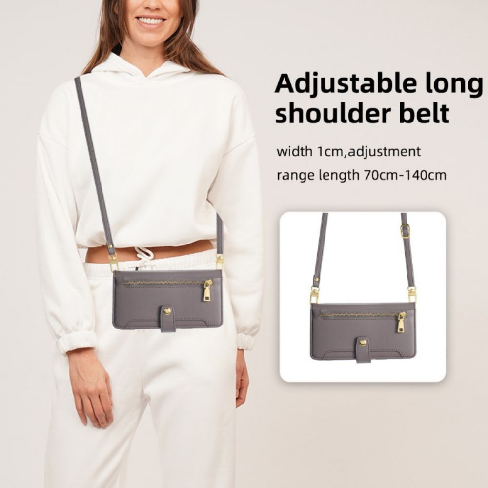 Leren Hoesje Xiaomi Redmi Note 14 Pro 4g Schouder- En Crossbodyportemonnee