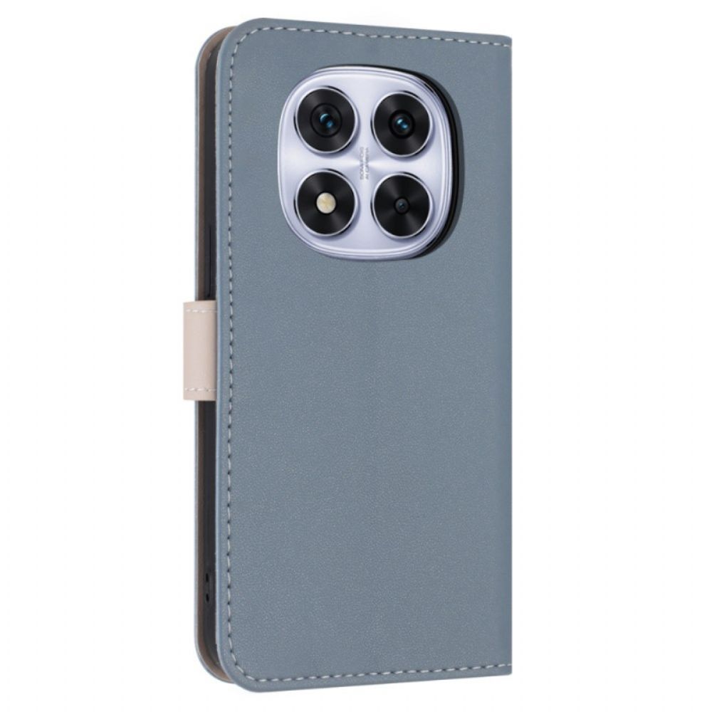 Leren Hoesje Xiaomi Redmi Note 14 Pro 4g Strikje Met Bandje