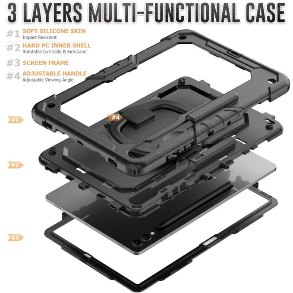 Hoesje Samsung Galaxy Tab S10 Ultra Premium Bescherming Met Schouderband Bescherming Hoesje