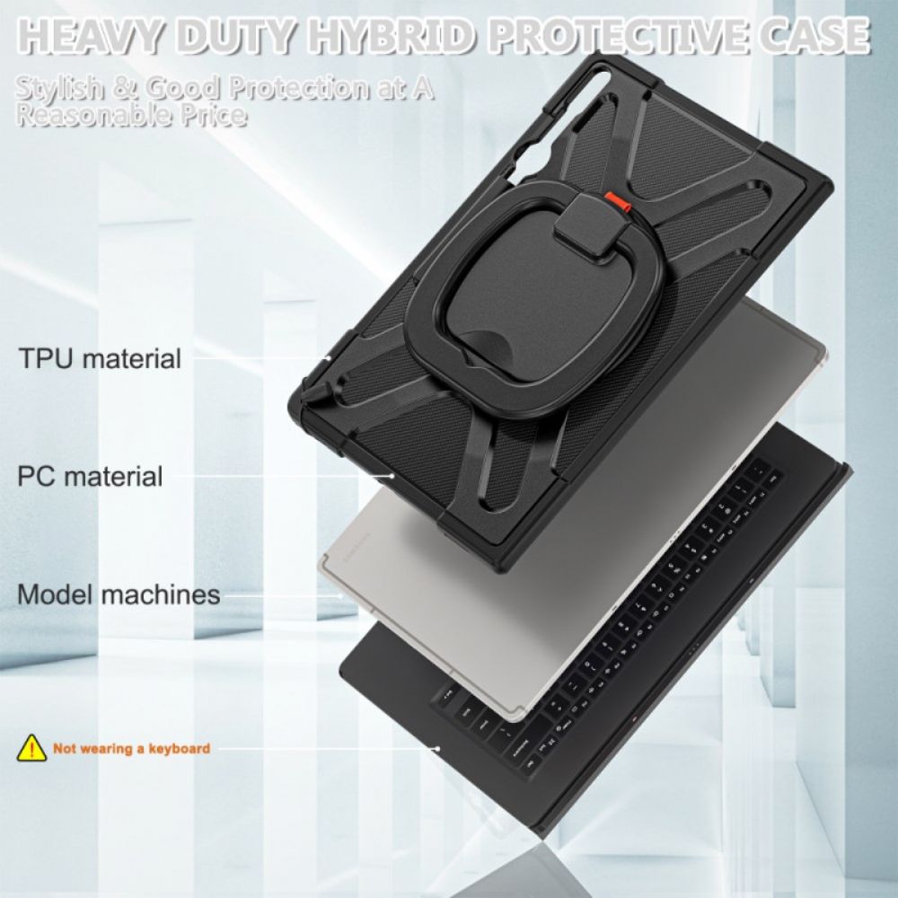 Hoesje Samsung Galaxy Tab S10 Ultra X910 Standaard En Grip Bescherming Hoesje