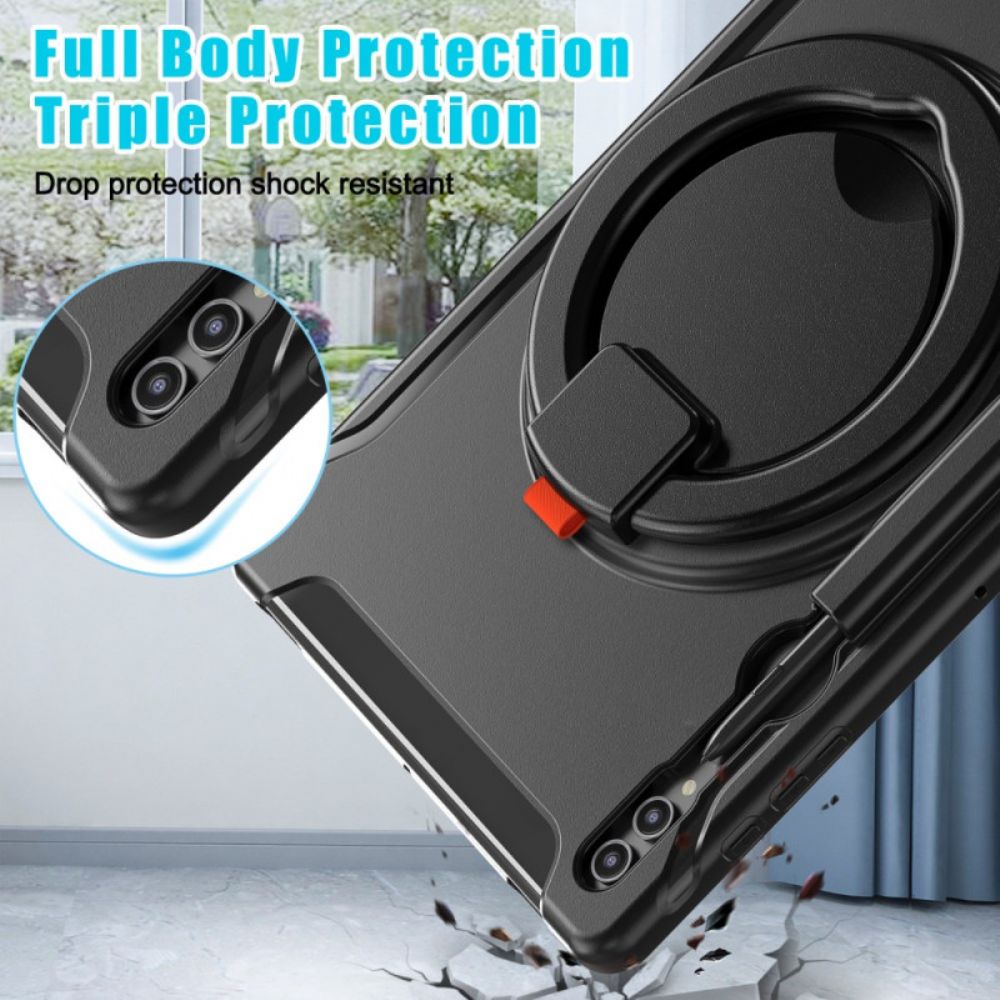 Hoesje Voor Samsung Galaxy Tab S10 Ultra Draaibare Ringstandaard