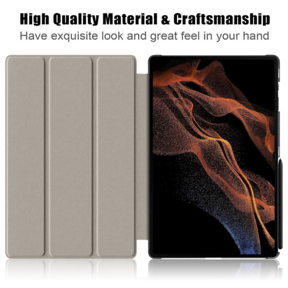 Samsung Galaxy Tab S10 Ultra Anti-val Drievoudige Standaard