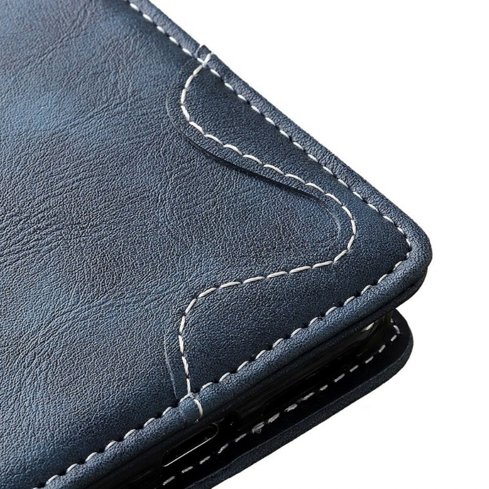 Folio-hoesje voor Samsung Galaxy A52 4G / A52 5G / A52s 5G Artistieke Knoop En Naden