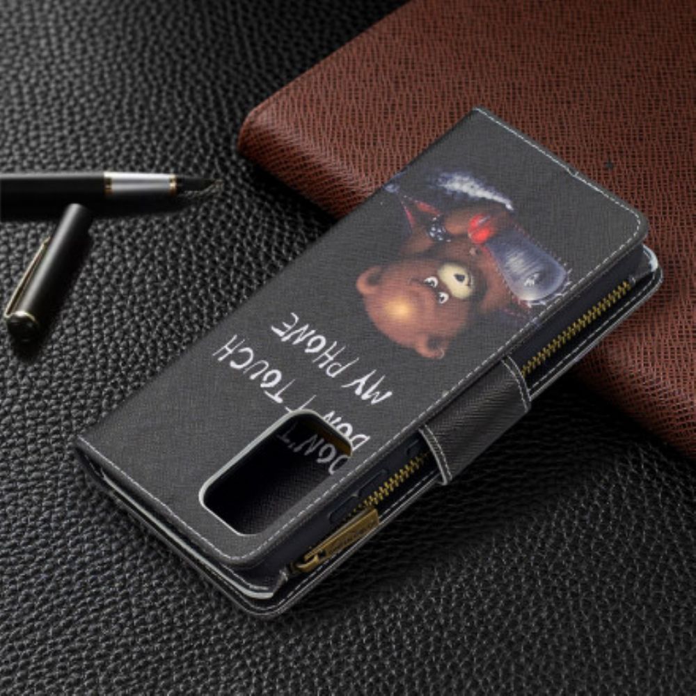 Folio-hoesje voor Samsung Galaxy A52 4G / A52 5G / A52s 5G Beerzak Met Rits