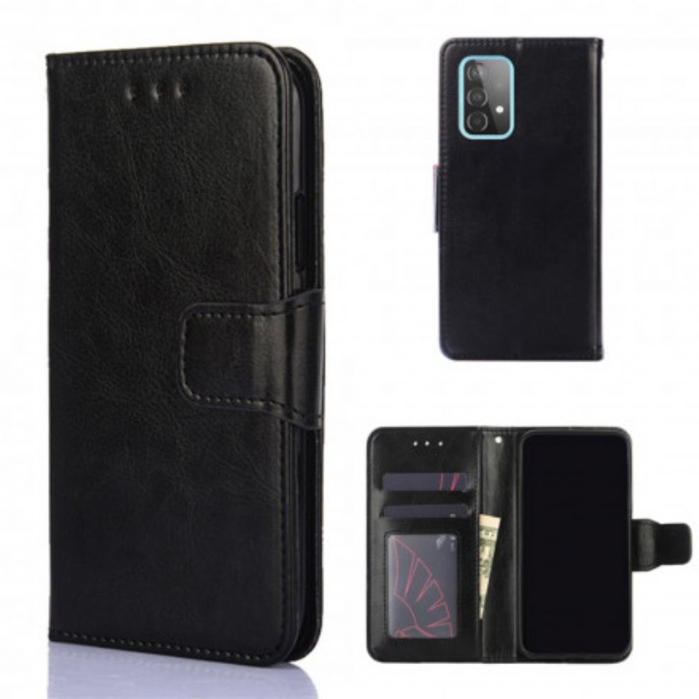 Folio-hoesje voor Samsung Galaxy A52 4G / A52 5G / A52s 5G Glanzend Kunstleer