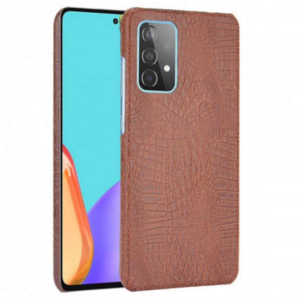Hoesje voor Samsung Galaxy A52 4G / A52 5G / A52s 5G Krokodillenleereffect