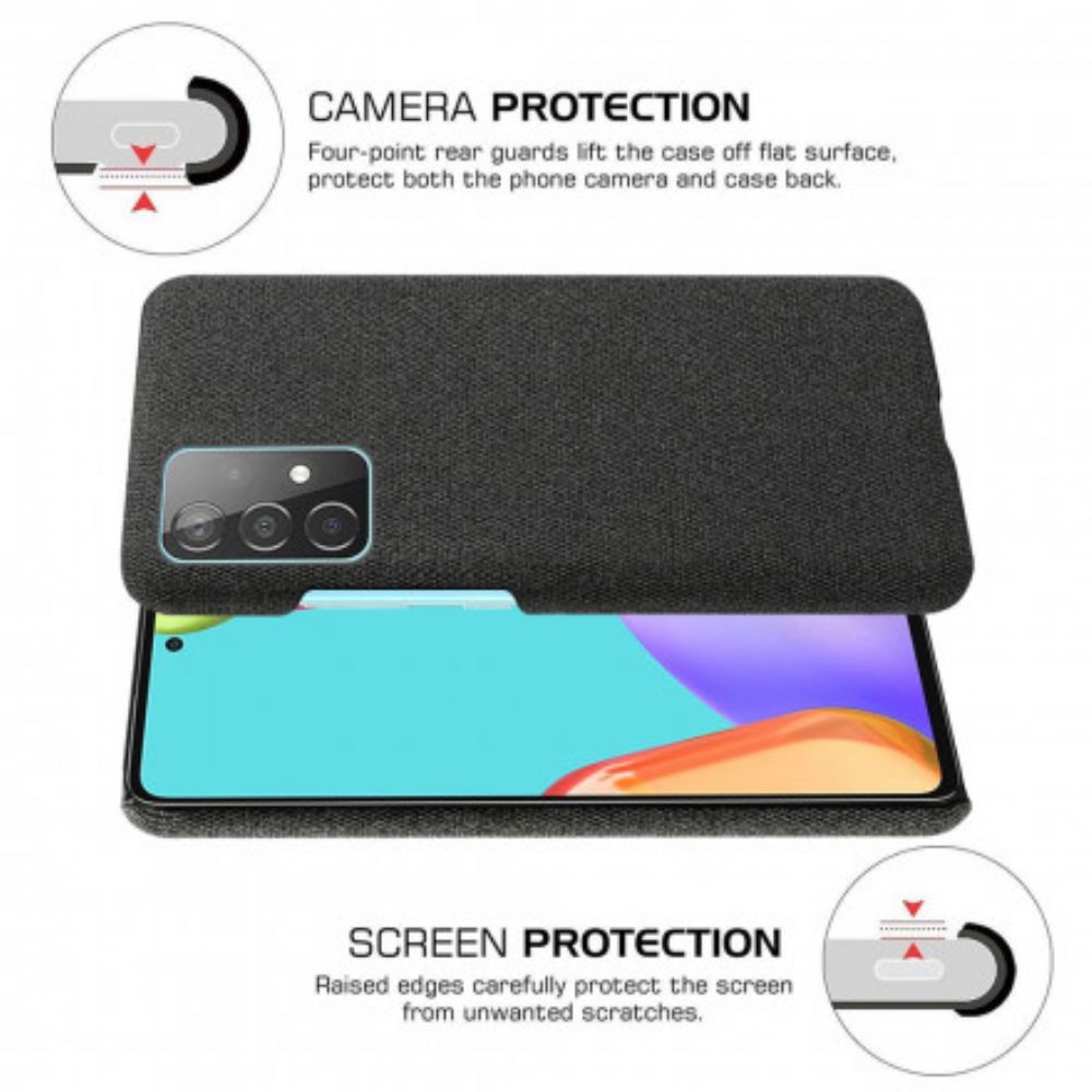 Hoesje voor Samsung Galaxy A52 4G / A52 5G / A52s 5G Ksq Doek Textuur