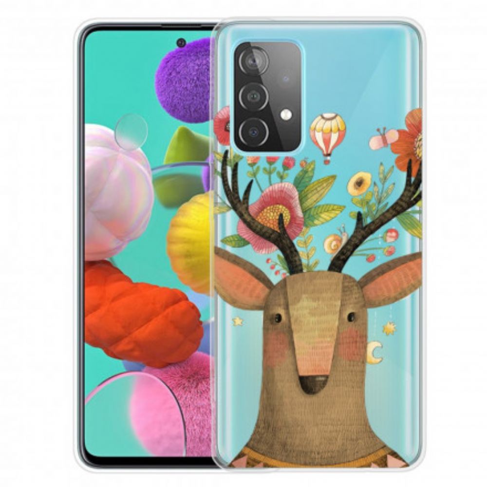 Hoesje voor Samsung Galaxy A52 4G / A52 5G / A52s 5G Tribale Herten