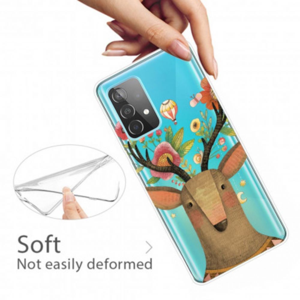 Hoesje voor Samsung Galaxy A52 4G / A52 5G / A52s 5G Tribale Herten