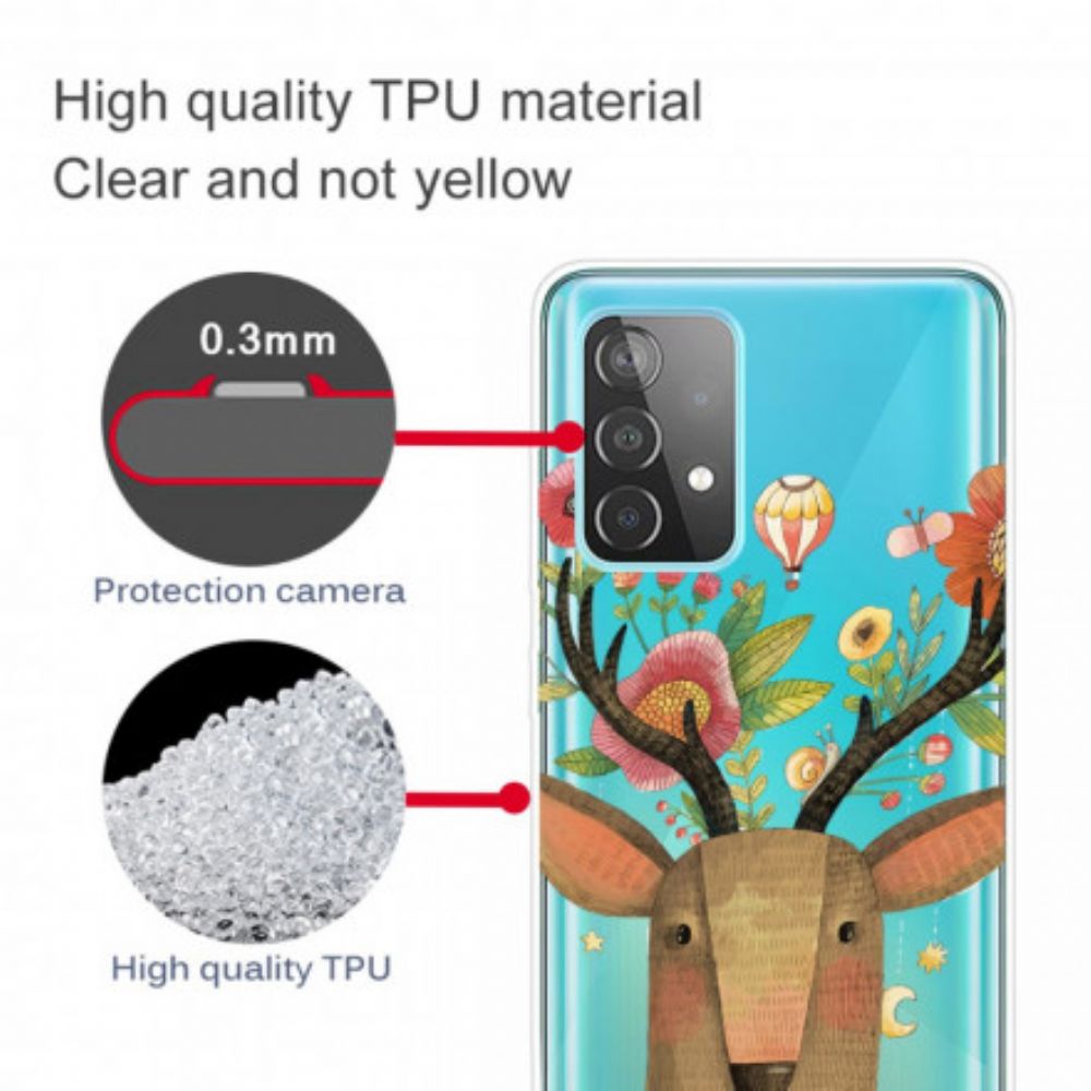 Hoesje voor Samsung Galaxy A52 4G / A52 5G / A52s 5G Tribale Herten