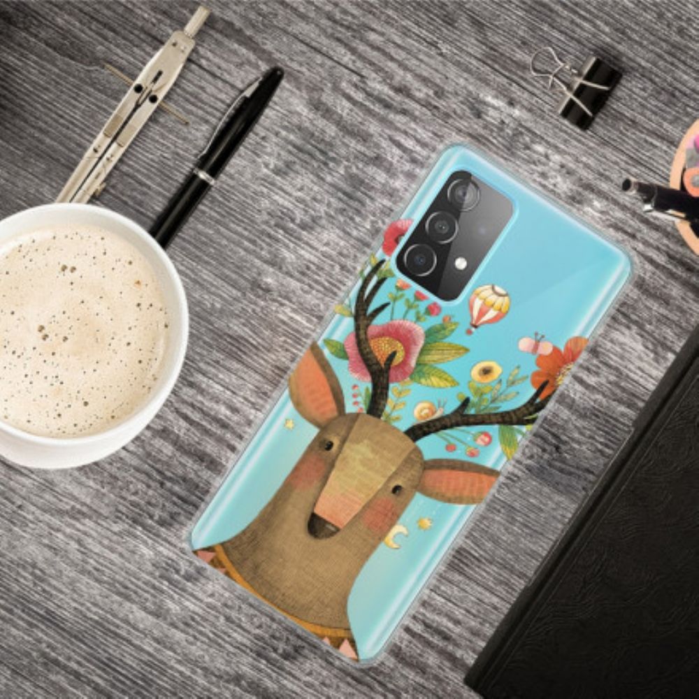 Hoesje voor Samsung Galaxy A52 4G / A52 5G / A52s 5G Tribale Herten
