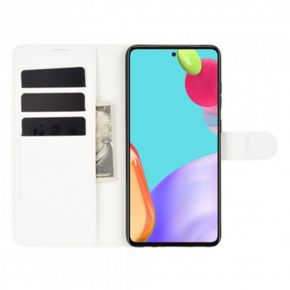 Leren Hoesje voor Samsung Galaxy A52 4G / A52 5G / A52s 5G Lychee Klassiek