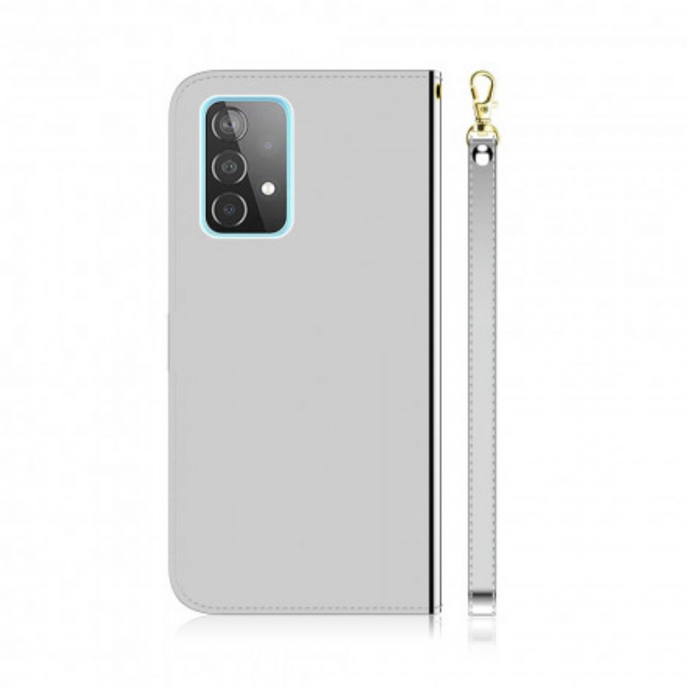Leren Hoesje voor Samsung Galaxy A52 4G / A52 5G / A52s 5G Spiegel Van Kunstleer