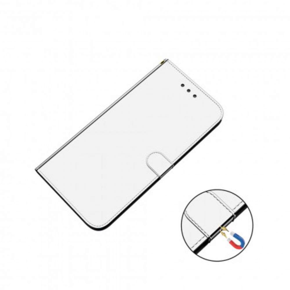 Leren Hoesje voor Samsung Galaxy A52 4G / A52 5G / A52s 5G Spiegel Van Kunstleer