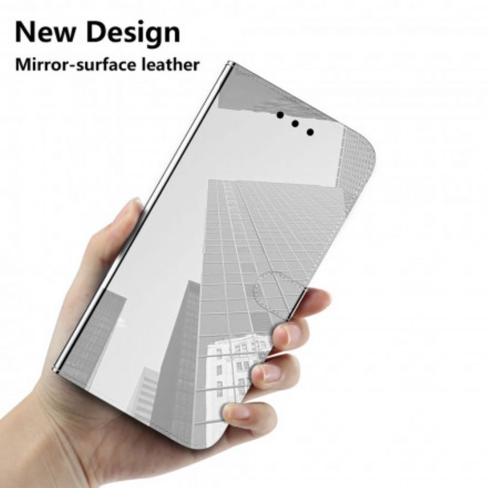 Leren Hoesje voor Samsung Galaxy A52 4G / A52 5G / A52s 5G Spiegel Van Kunstleer