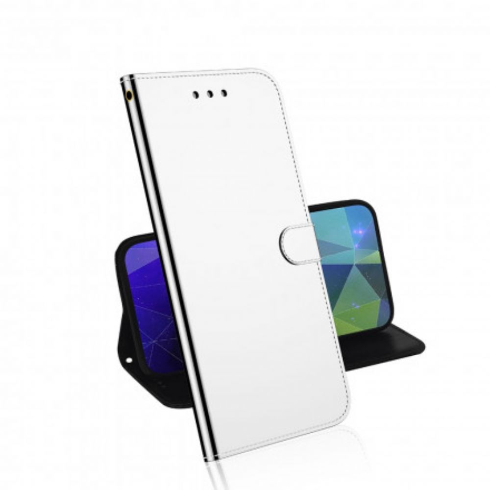 Leren Hoesje voor Samsung Galaxy A52 4G / A52 5G / A52s 5G Spiegel Van Kunstleer