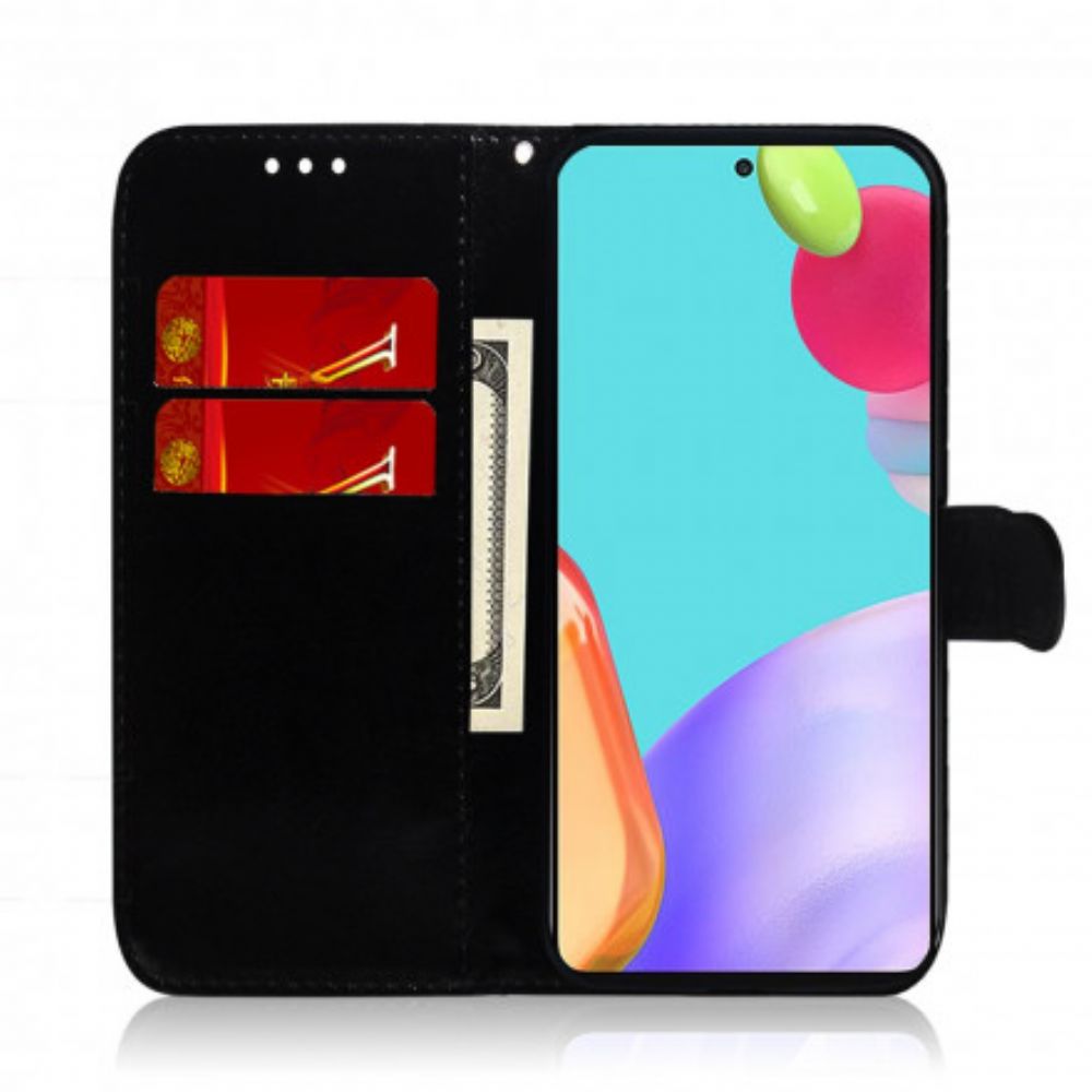 Leren Hoesje voor Samsung Galaxy A52 4G / A52 5G / A52s 5G Spiegel Van Kunstleer