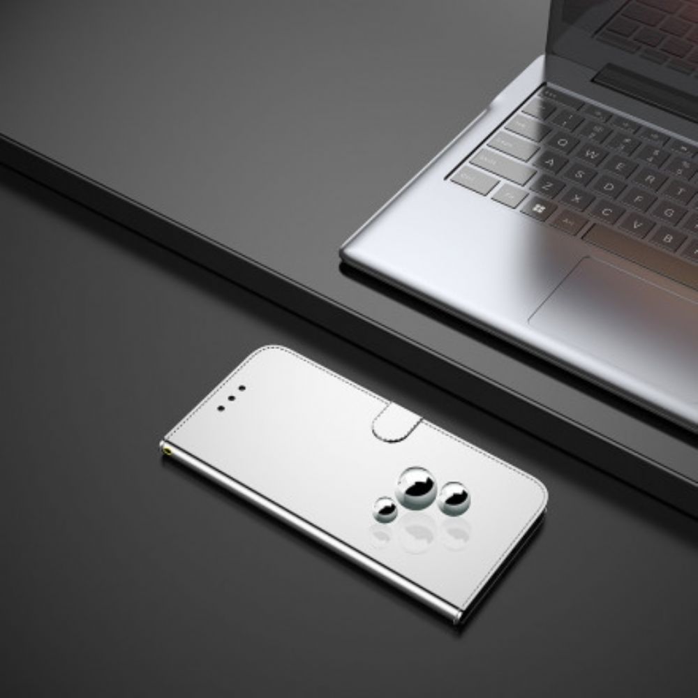 Leren Hoesje voor Samsung Galaxy A52 4G / A52 5G / A52s 5G Spiegel Van Kunstleer