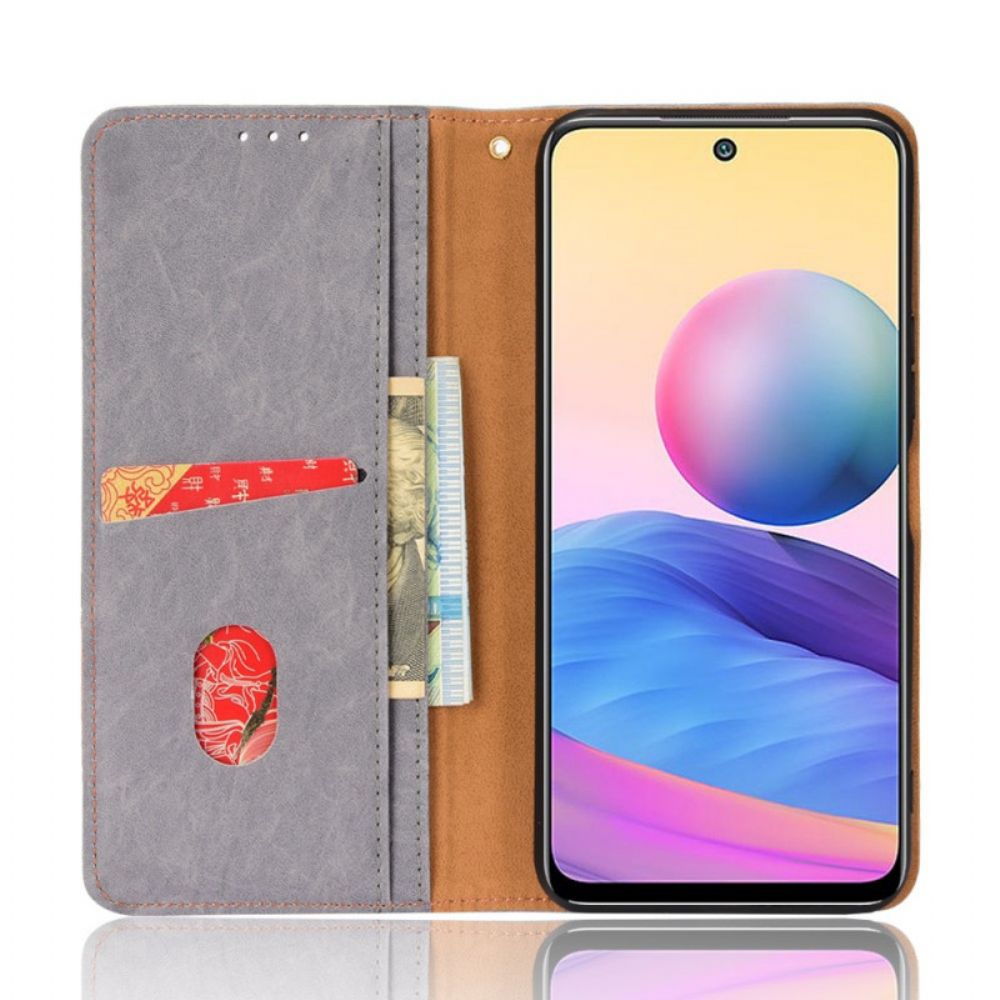Bescherming Hoesje voor Xiaomi Redmi 10 Folio-hoesje Gekleurde Driehoek
