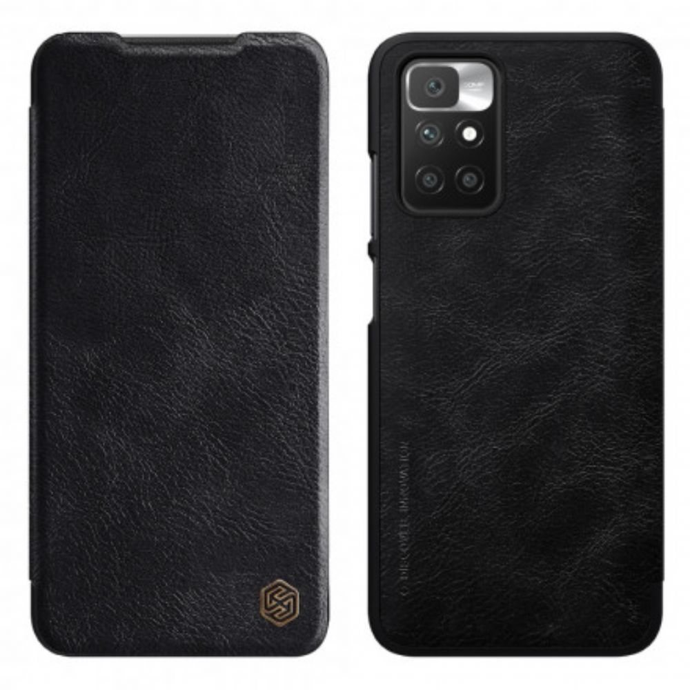 Bescherming Hoesje voor Xiaomi Redmi 10 Folio-hoesje Nillkin Qin-serie