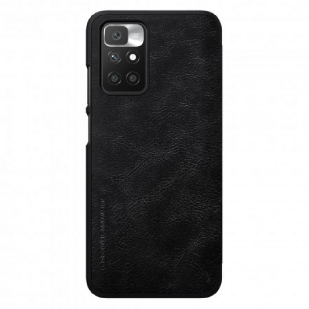 Bescherming Hoesje voor Xiaomi Redmi 10 Folio-hoesje Nillkin Qin-serie