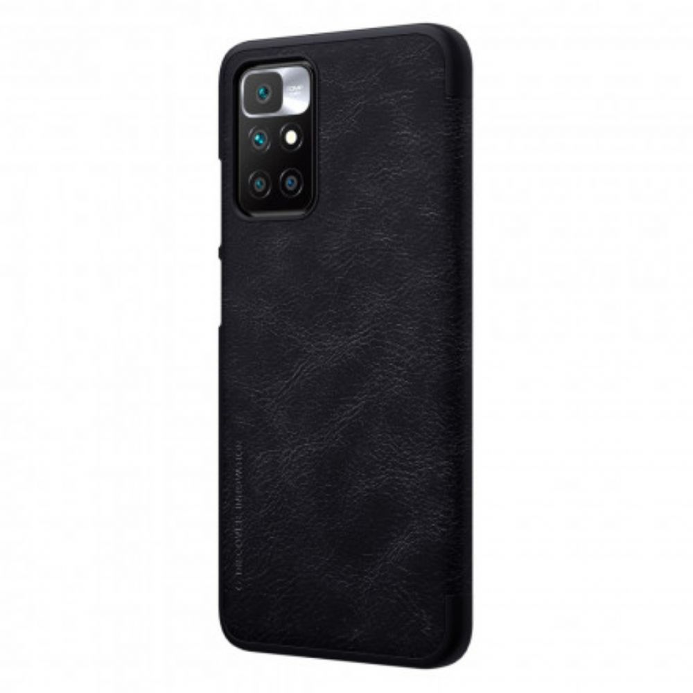 Bescherming Hoesje voor Xiaomi Redmi 10 Folio-hoesje Nillkin Qin-serie