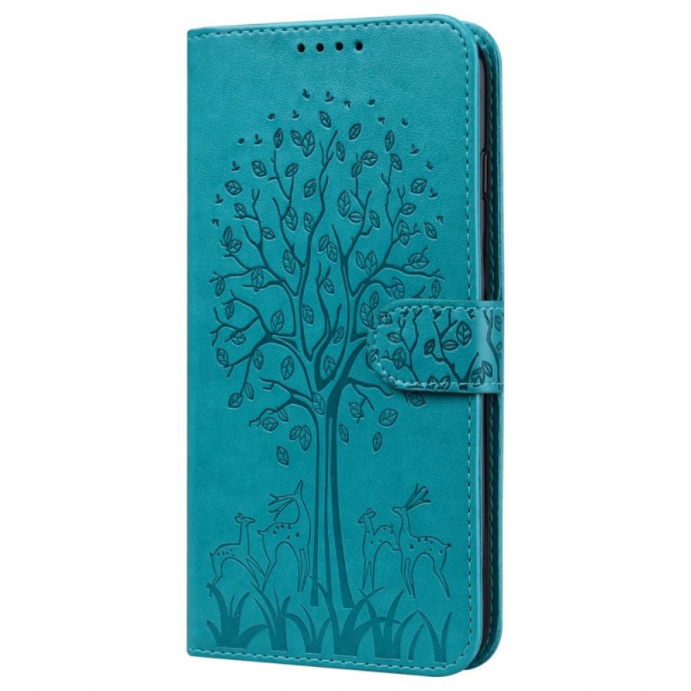 Flip Case voor Xiaomi Redmi 10 Boom En Hert