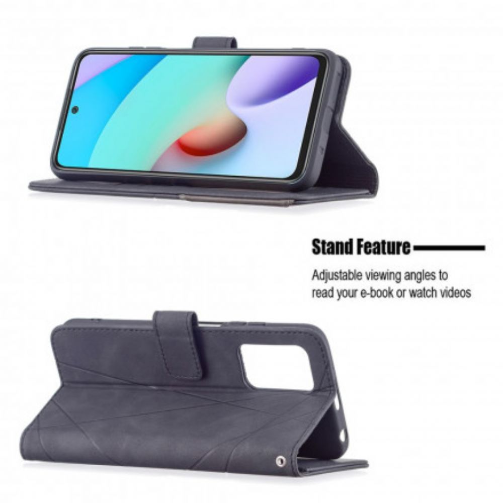 Flip Case voor Xiaomi Redmi 10 Driehoek Binfen Kleur