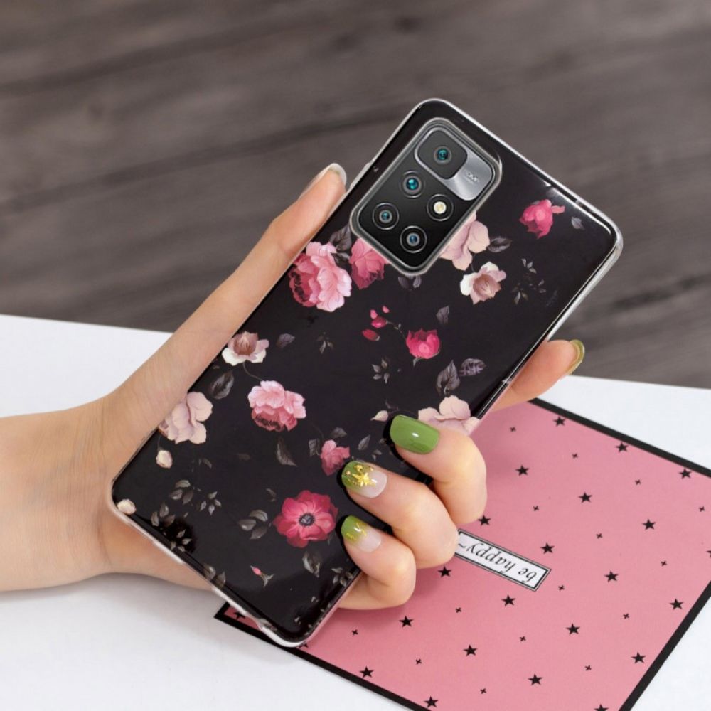 Hoesje voor Xiaomi Redmi 10 Fluorescerende Floraliën